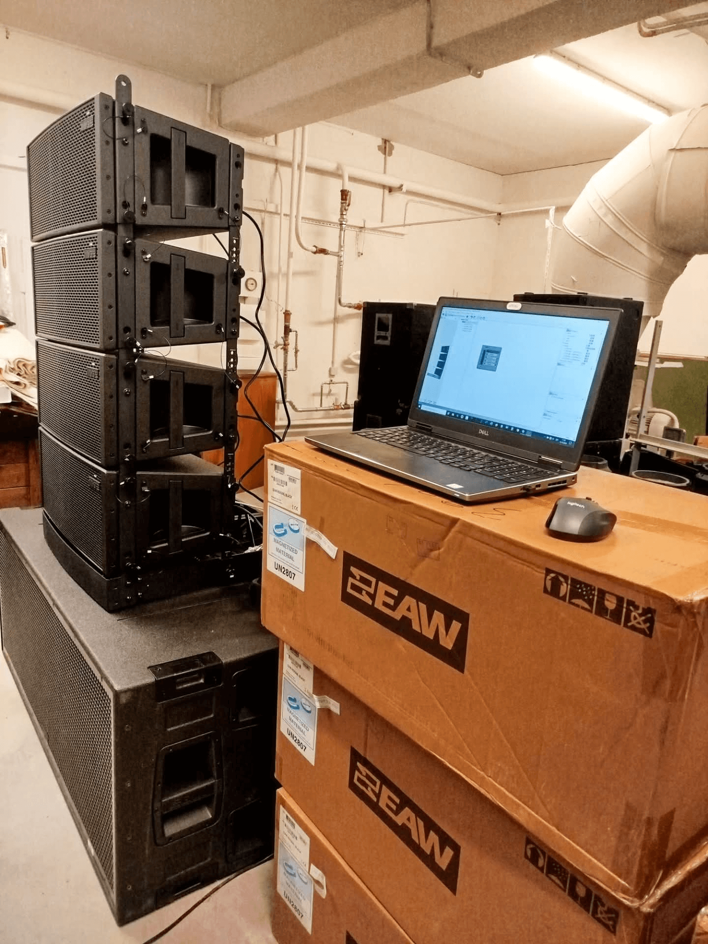 2025 Paide Theatre and Music House – RSX208L Line Array System Expansion with FBX100 Flybar Rigging - Installation Photo